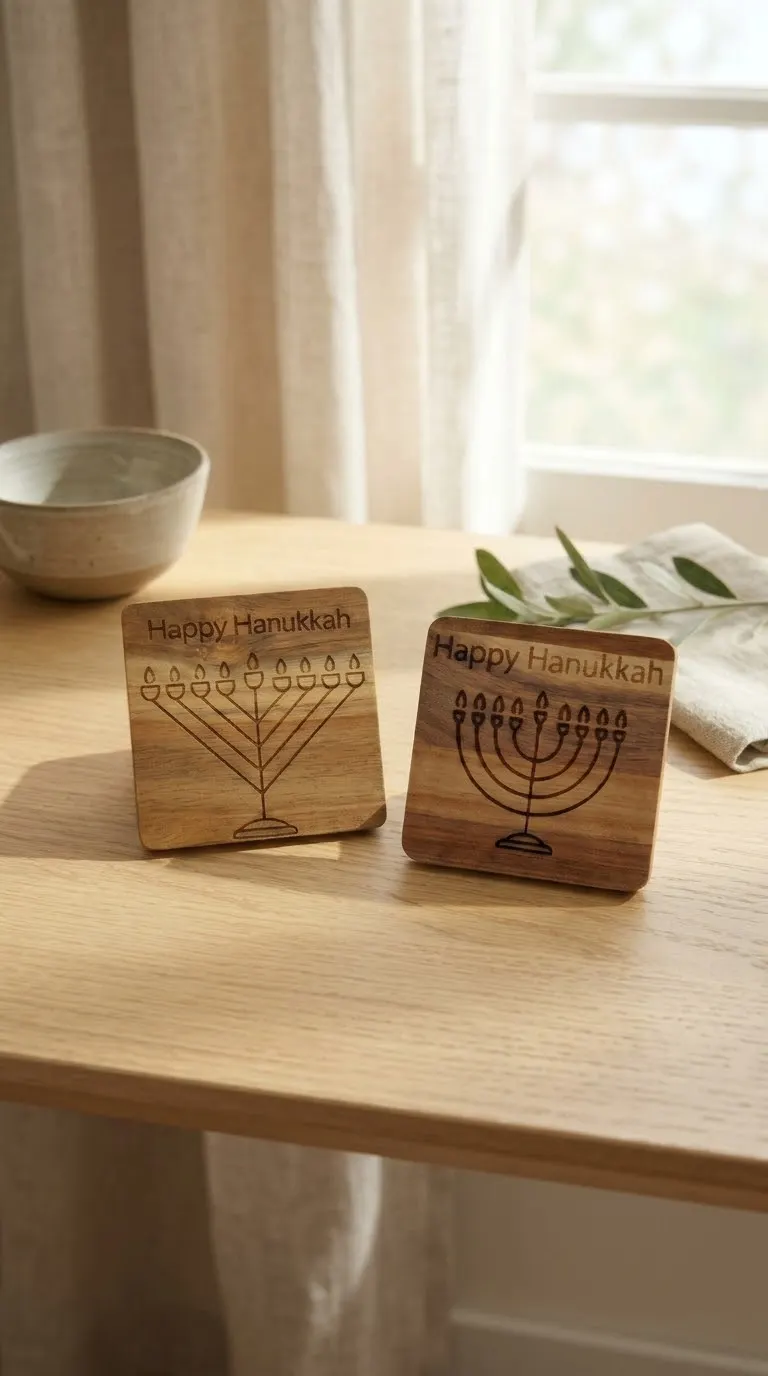 Happy Hanukkah Coaster